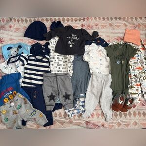 Baby Boy NB - 3 Month Lot 17 pc.